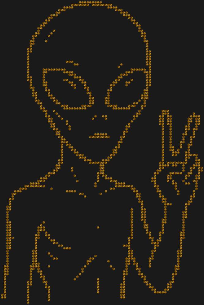 Трафарет Инопланетянин — RHT_UFO4_SS16_TOPAZ