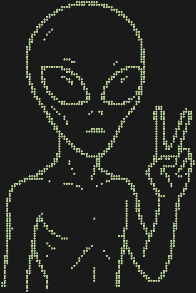Трафарет Инопланетянин — RHT_UFO4_SS20_CRYSTAL_AB