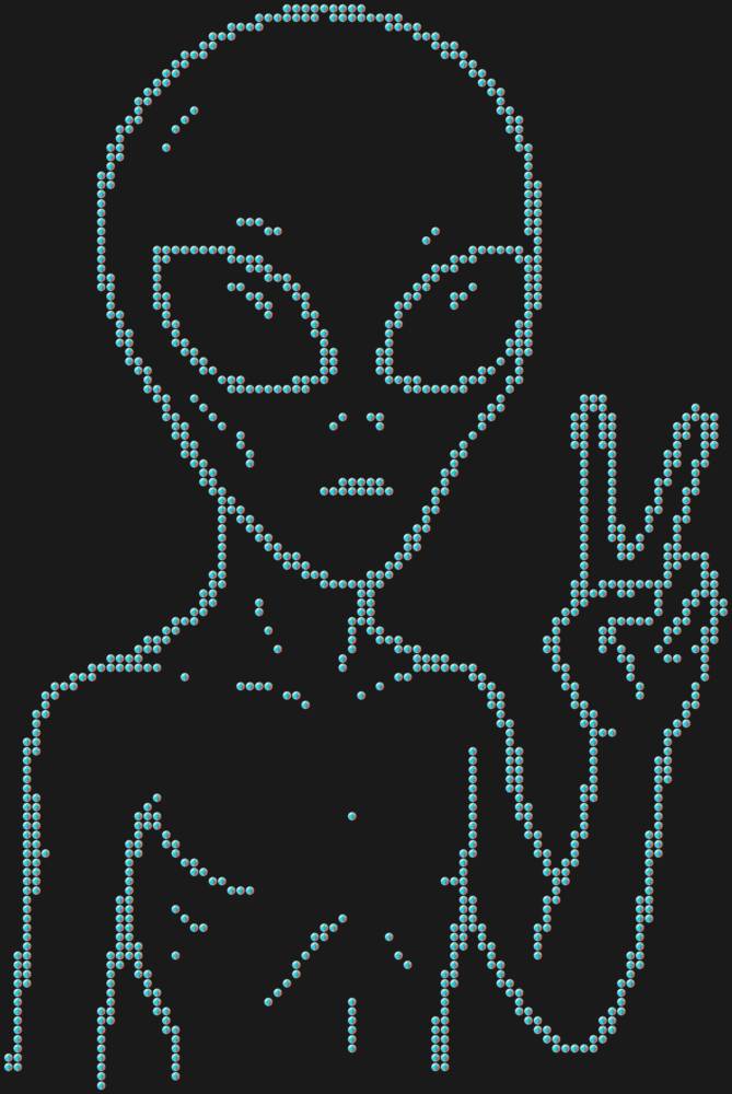 Трафарет Инопланетянин — RHT_UFO4_SS20_CRYSTAL_AB_DMC