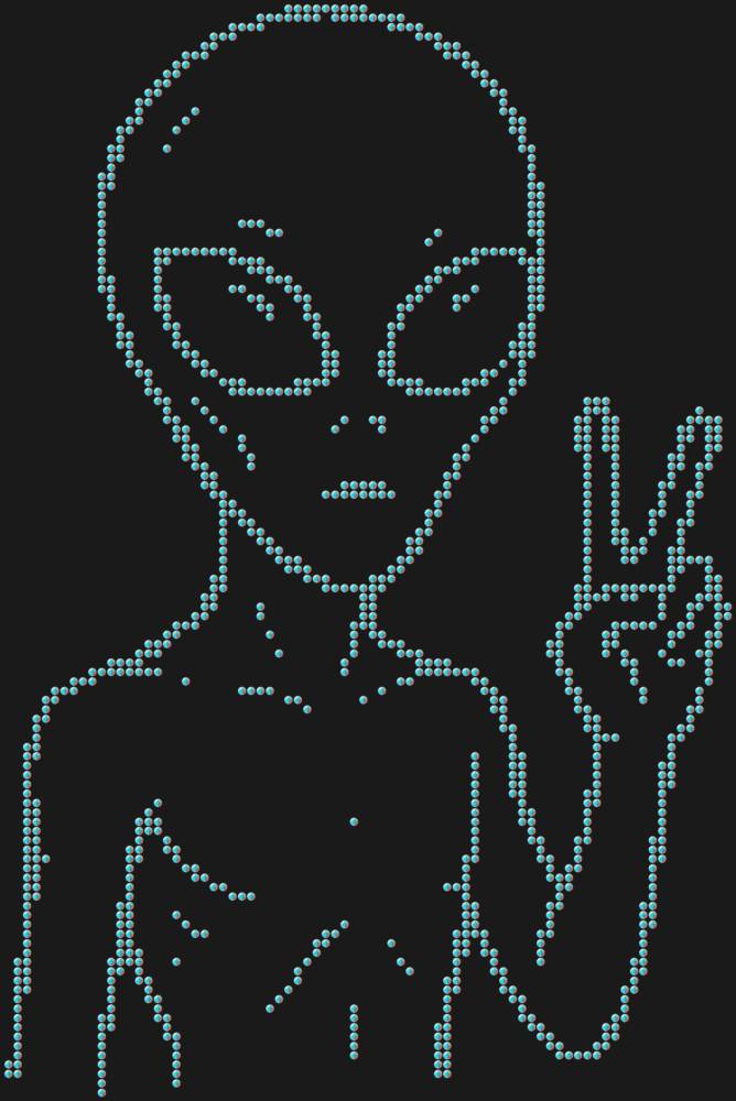 Трафарет Инопланетянин — RHT_UFO4_SS6_CRYSTAL_AB_DMC