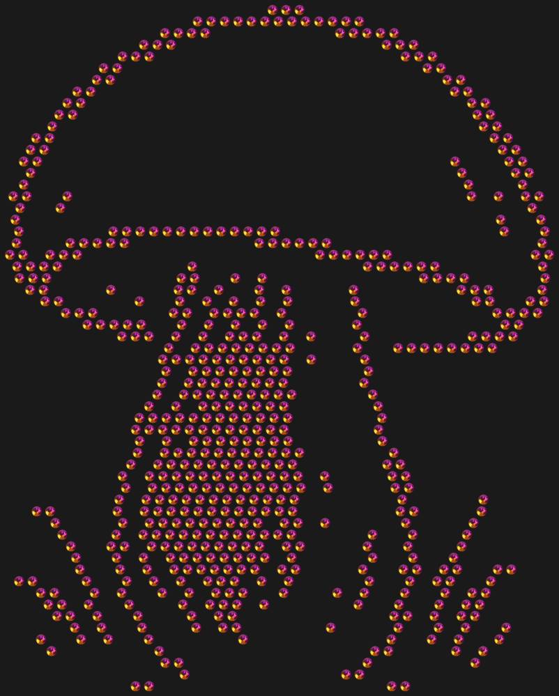 Трафарет Белый гриб — RHT_WHITEMUSHROOM1_SS10_RAINBOW