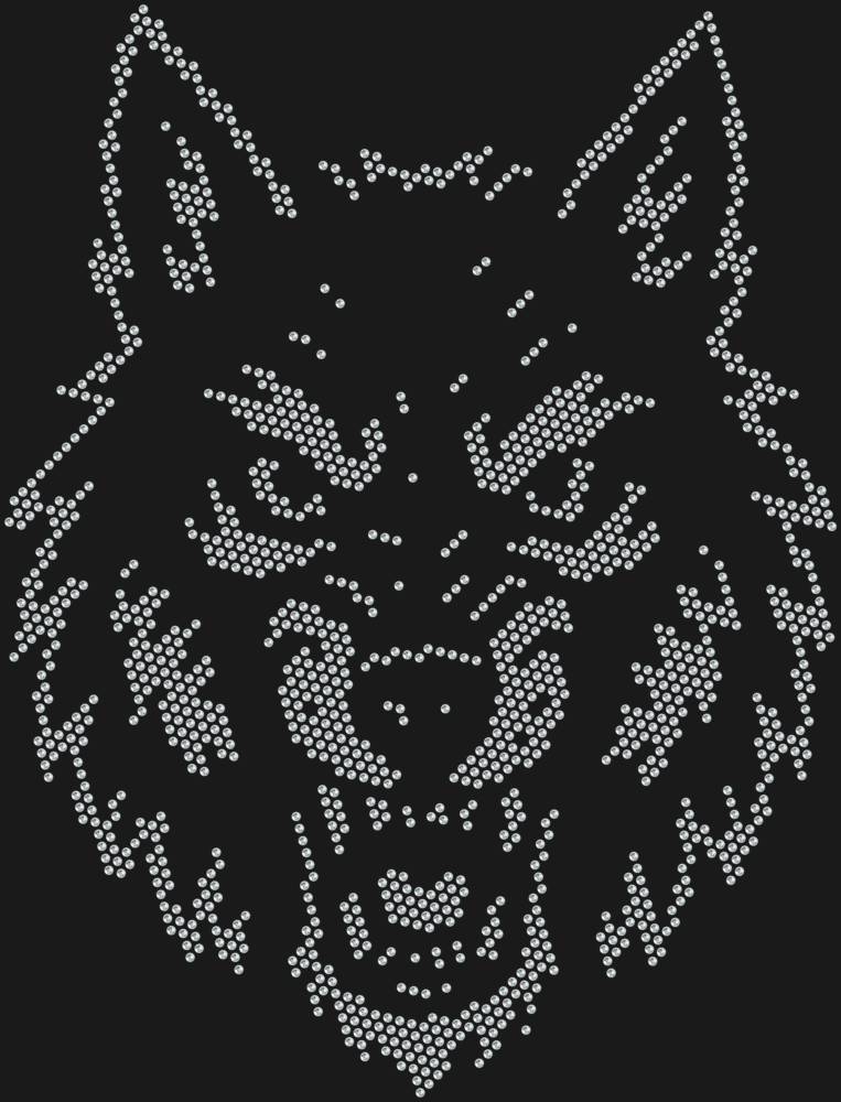 Трафарет Волк — RHT_WOLF1_SS10_CRYSTAL_CLEAR