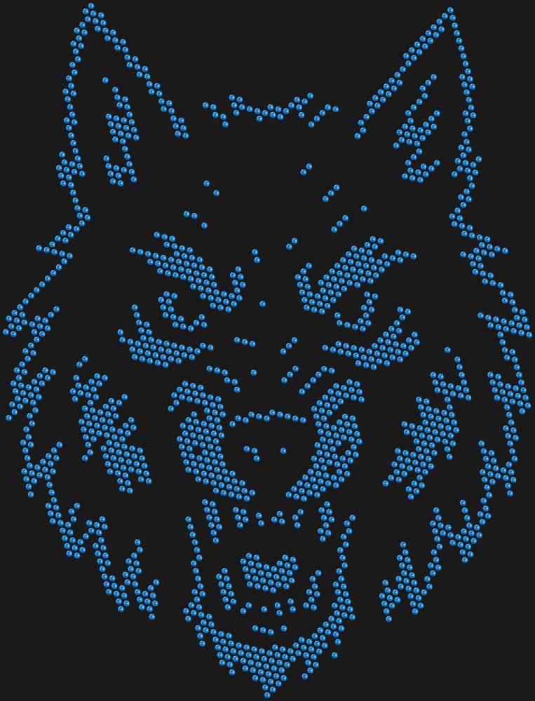 Трафарет Волк — RHT_WOLF1_SS10_LT_SAPPHIRE