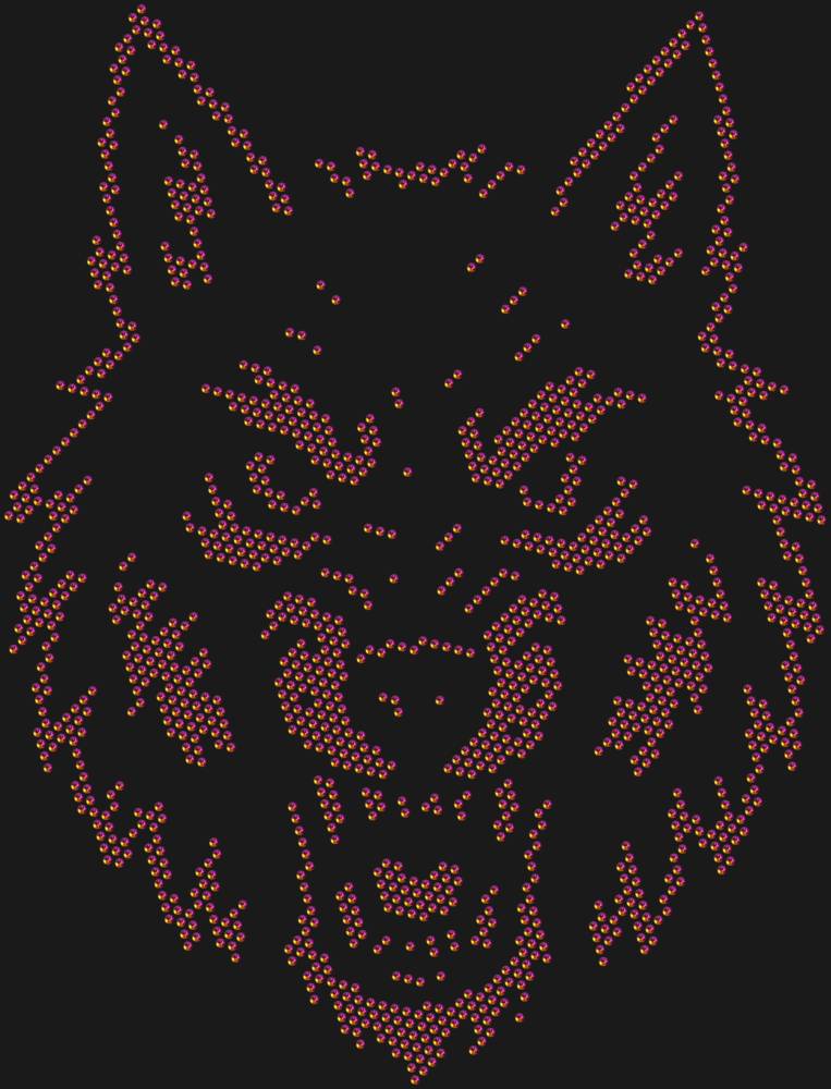 Трафарет Волк — RHT_WOLF1_SS16_RAINBOW