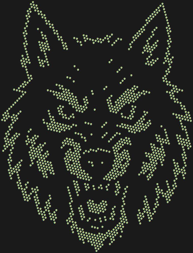 Трафарет Волк — RHT_WOLF1_SS6_CRYSTAL_AB