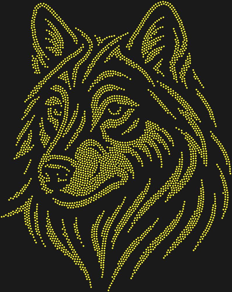 Трафарет Волк — RHT_WOLF2_SS10_CITRINE
