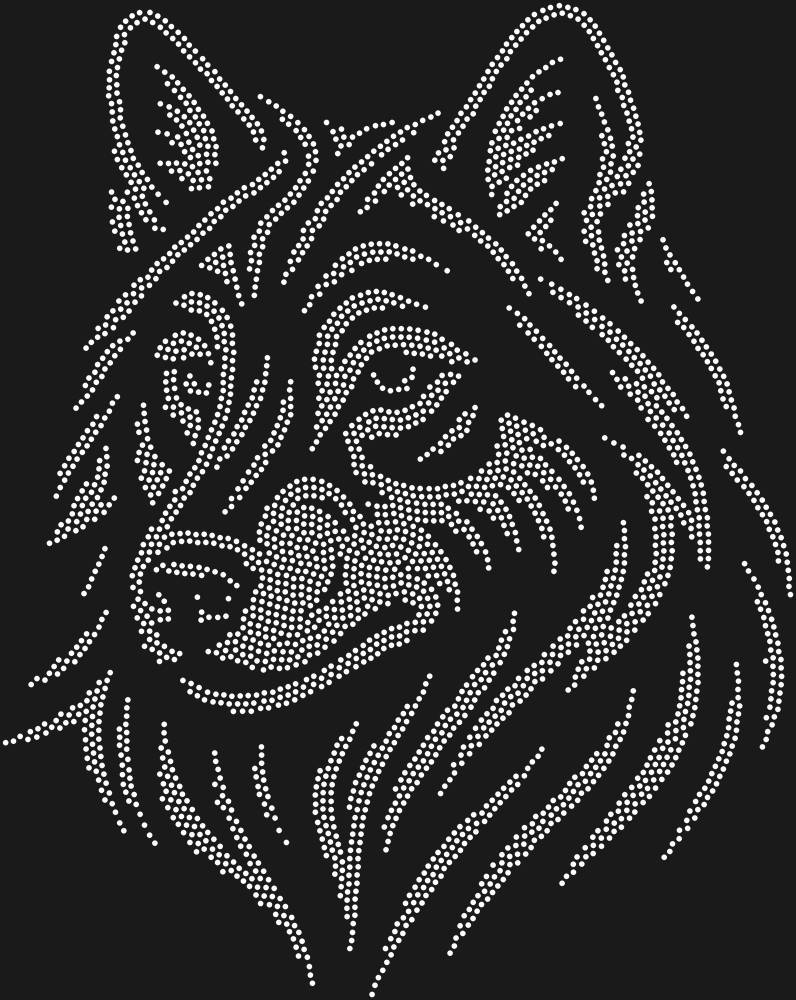 Трафарет Волк — RHT_WOLF2_SS10_CRYSTAL_CLEAR