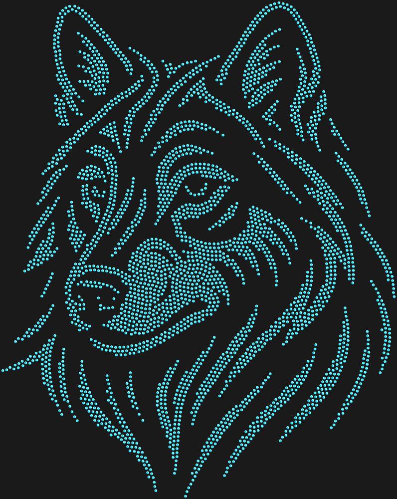 Трафарет Волк — RHT_WOLF2_SS10_LT_SAPPHIRE