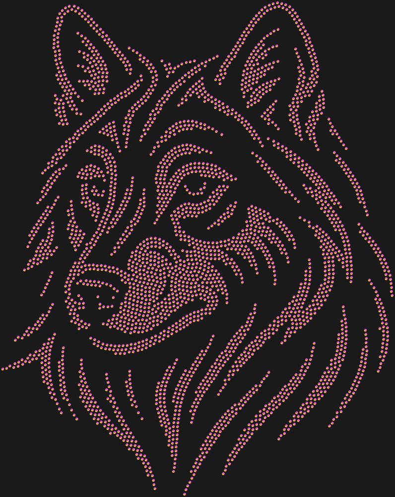 Трафарет Волк — RHT_WOLF2_SS10_RAINBOW