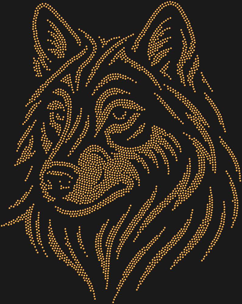Трафарет Волк — RHT_WOLF2_SS10_RED_VOLCANO