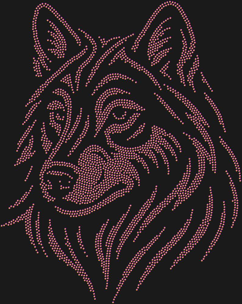Трафарет Волк — RHT_WOLF2_SS16_RAINBOW