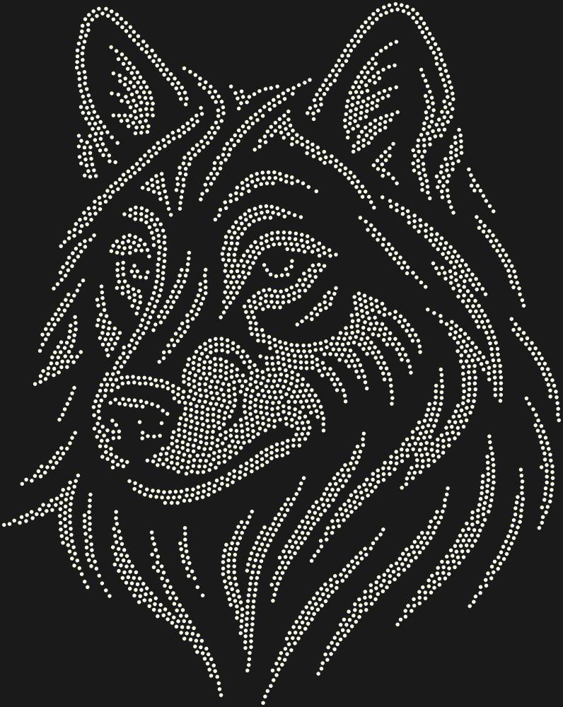 Трафарет Волк — RHT_WOLF2_SS6_CRYSTAL_AB