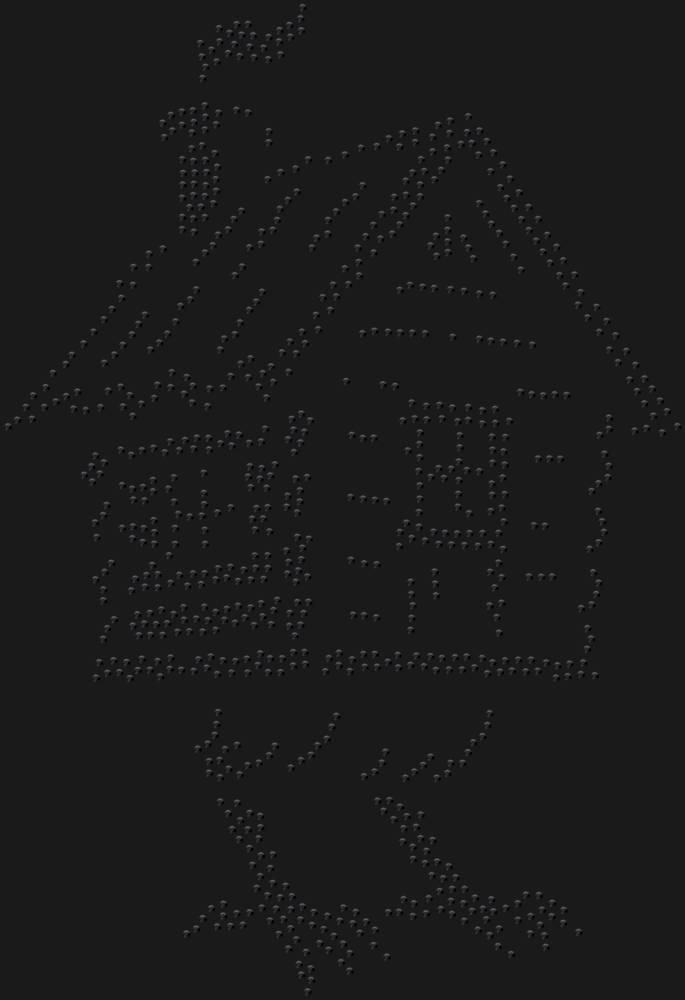 Трафарет Избушка на курьих ножках — RHT_YAGA1_SS10_JET_BLACK