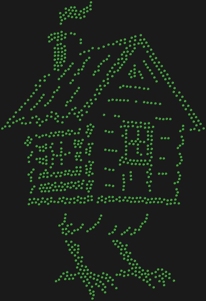 Трафарет Избушка на курьих ножках — RHT_YAGA1_SS10_LT_PERIDOT