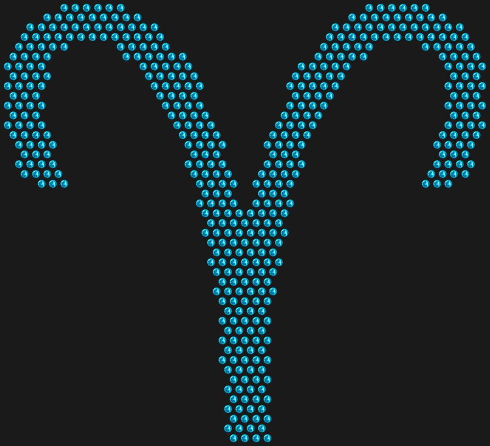 Трафарет Знак зодиака Овен — RHT_ZODIACARIES1_SS10_AQUAMARINE