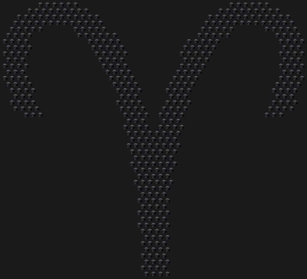 Трафарет Знак зодиака Овен — RHT_ZODIACARIES1_SS10_JET_BLACK