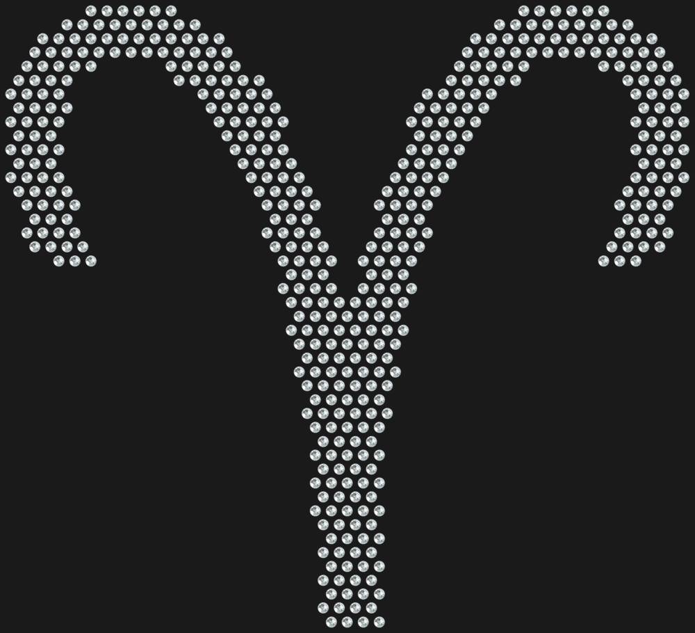 Трафарет Знак зодиака Овен — RHT_ZODIACARIES1_SS12_CRYSTAL_CLEAR