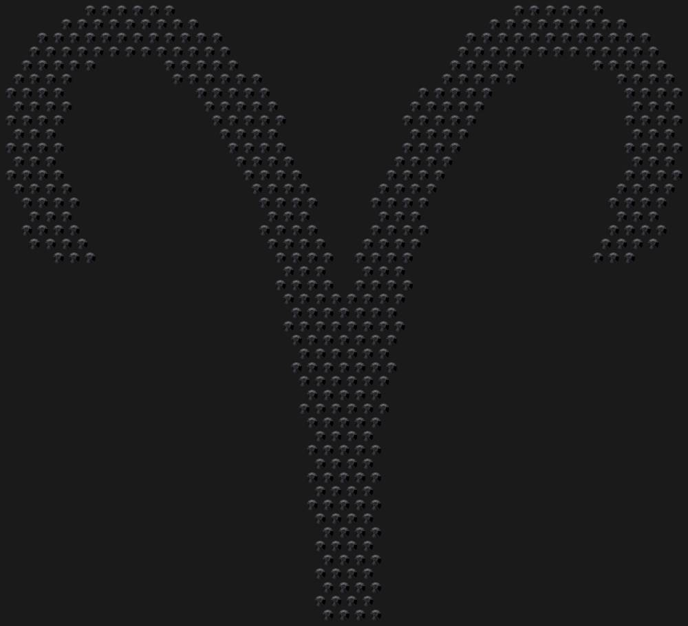 Трафарет Знак зодиака Овен — RHT_ZODIACARIES1_SS16_JET_BLACK