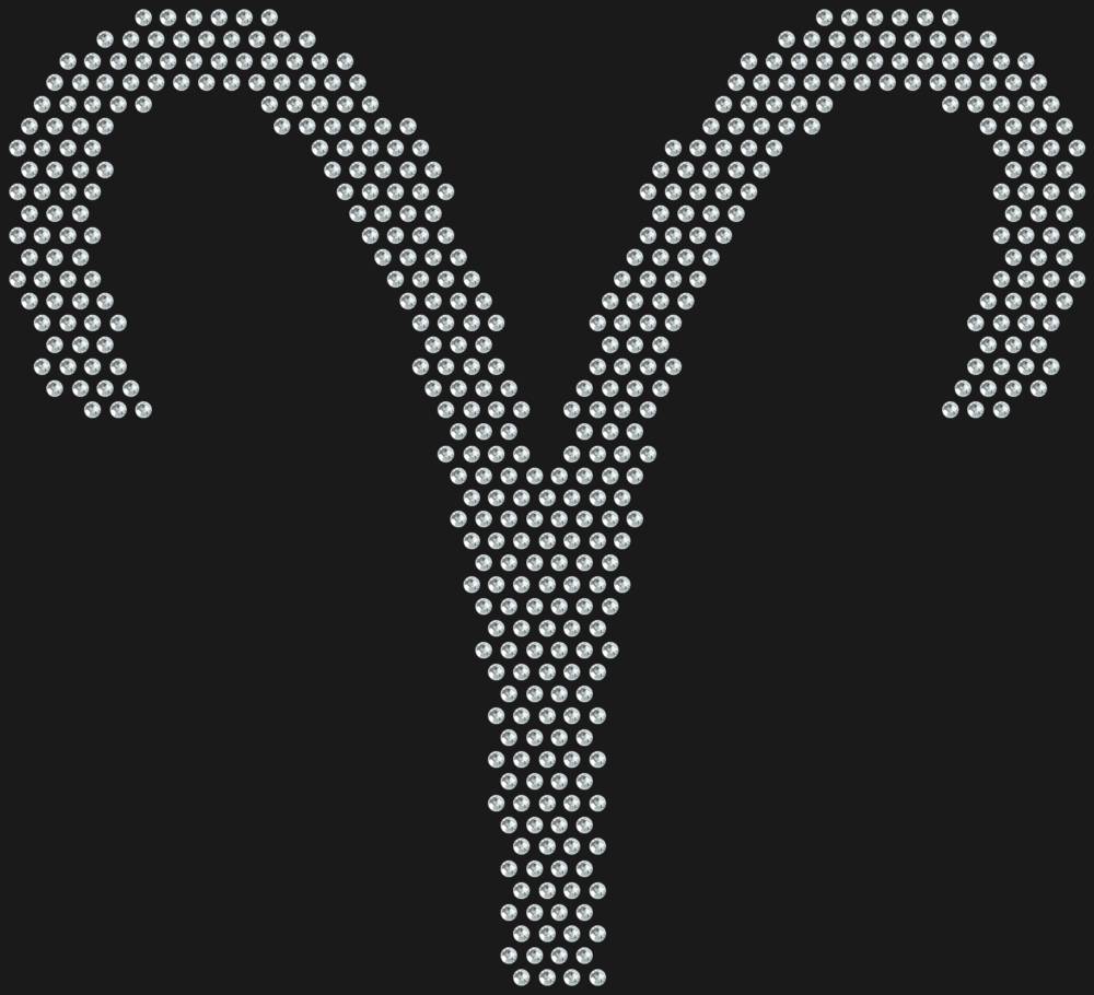 Трафарет Знак зодиака Овен — RHT_ZODIACARIES1_SS6_CRYSTAL_CLEAR