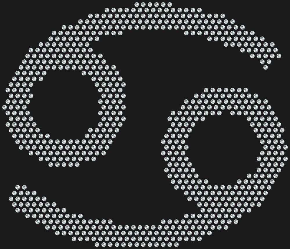 Трафарет Знак зодиака Рак — RHT_ZODIACCANCER1_SS10_CRYSTAL_CLEAR