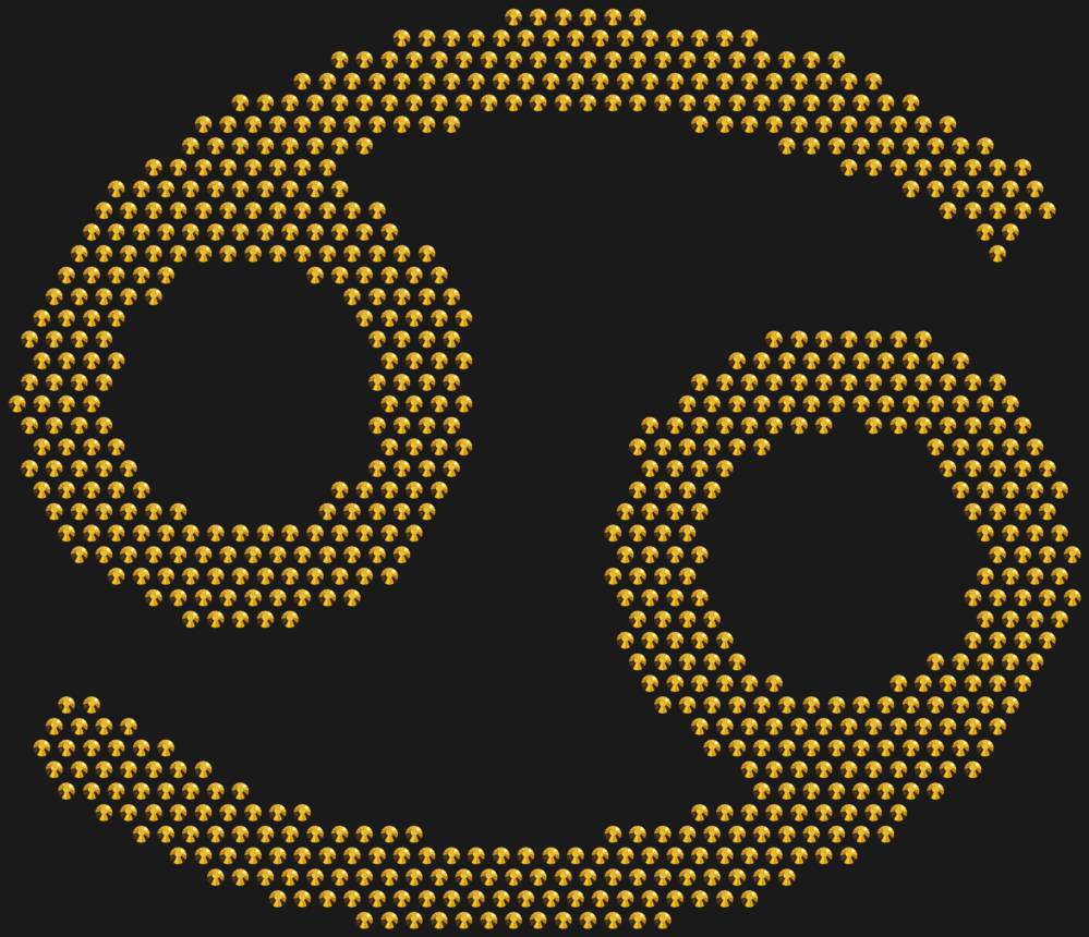 Трафарет Знак зодиака Рак — RHT_ZODIACCANCER1_SS10_GOLD