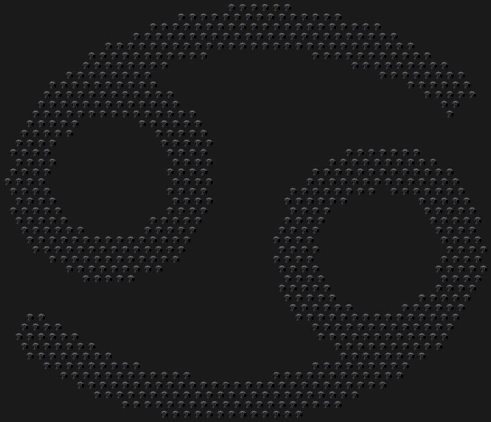 Трафарет Знак зодиака Рак — RHT_ZODIACCANCER1_SS10_JET_BLACK