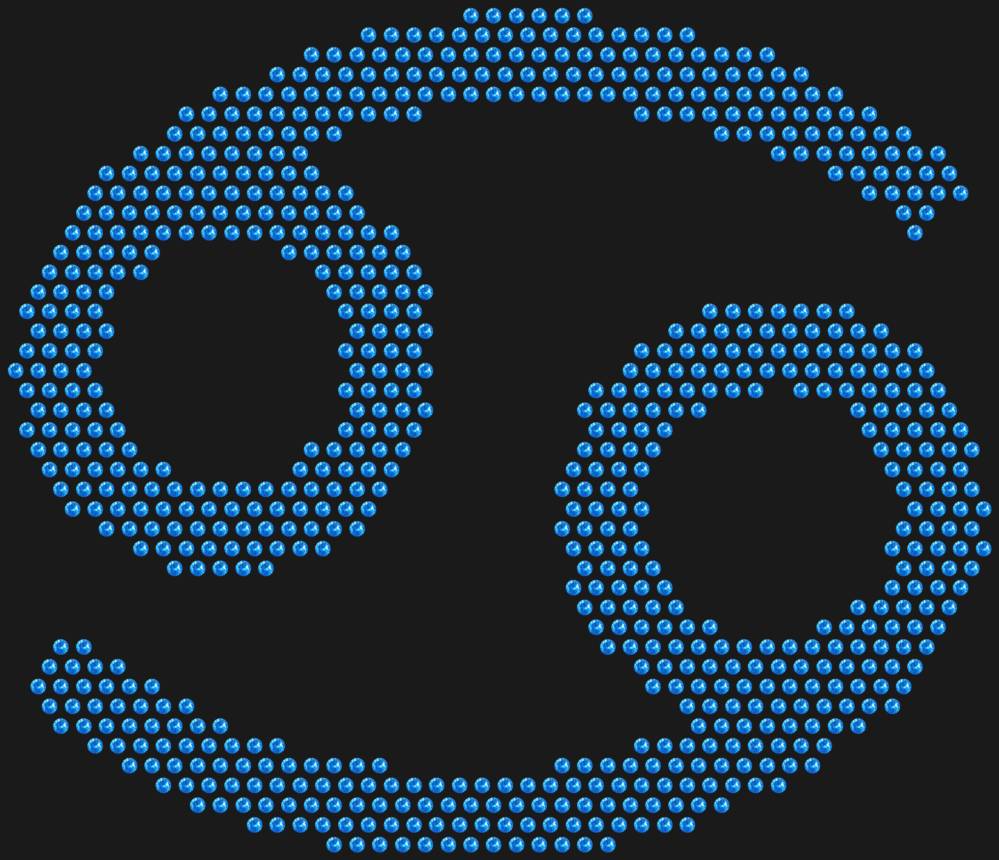 Трафарет Знак зодиака Рак — RHT_ZODIACCANCER1_SS10_LT_SAPPHIRE