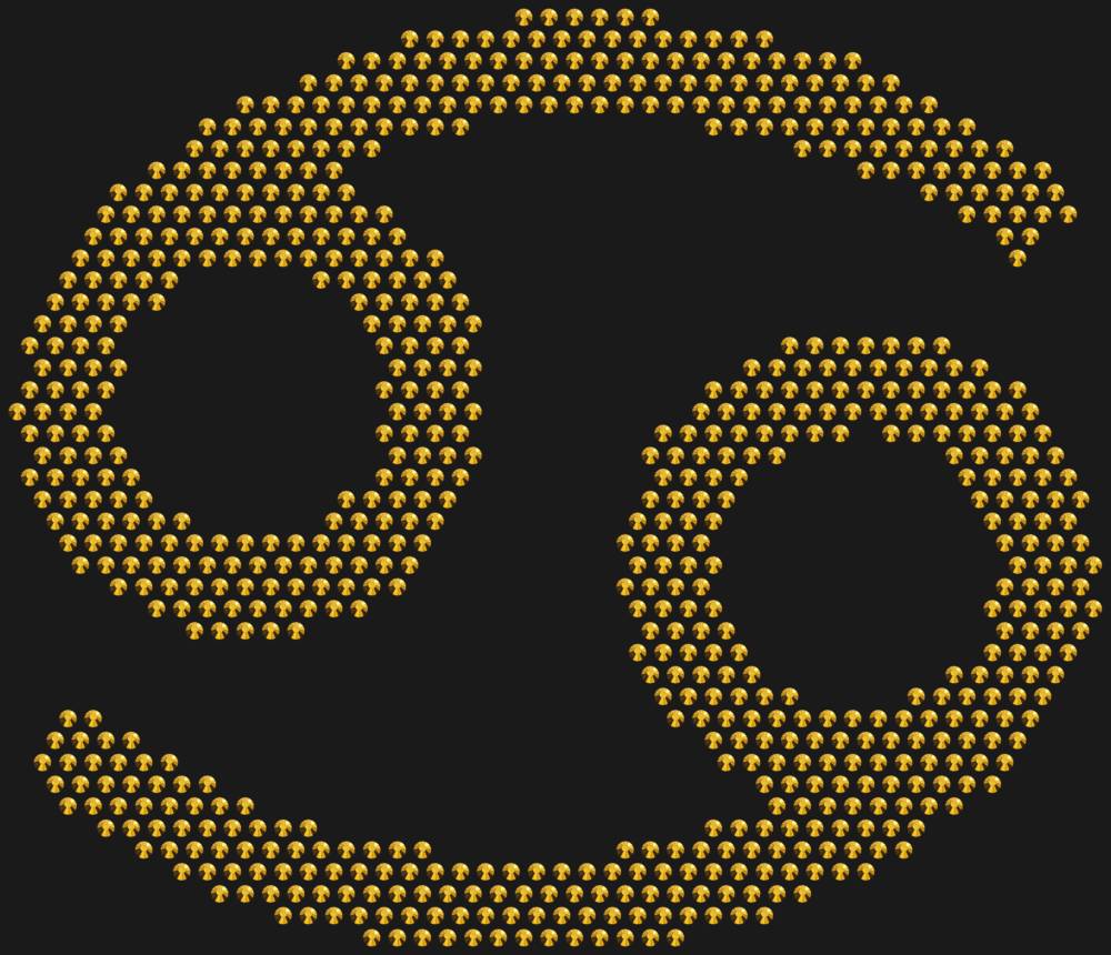 Трафарет Знак зодиака Рак — RHT_ZODIACCANCER1_SS16_GOLD