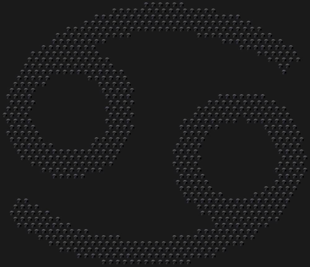 Трафарет Знак зодиака Рак — RHT_ZODIACCANCER1_SS16_JET_BLACK