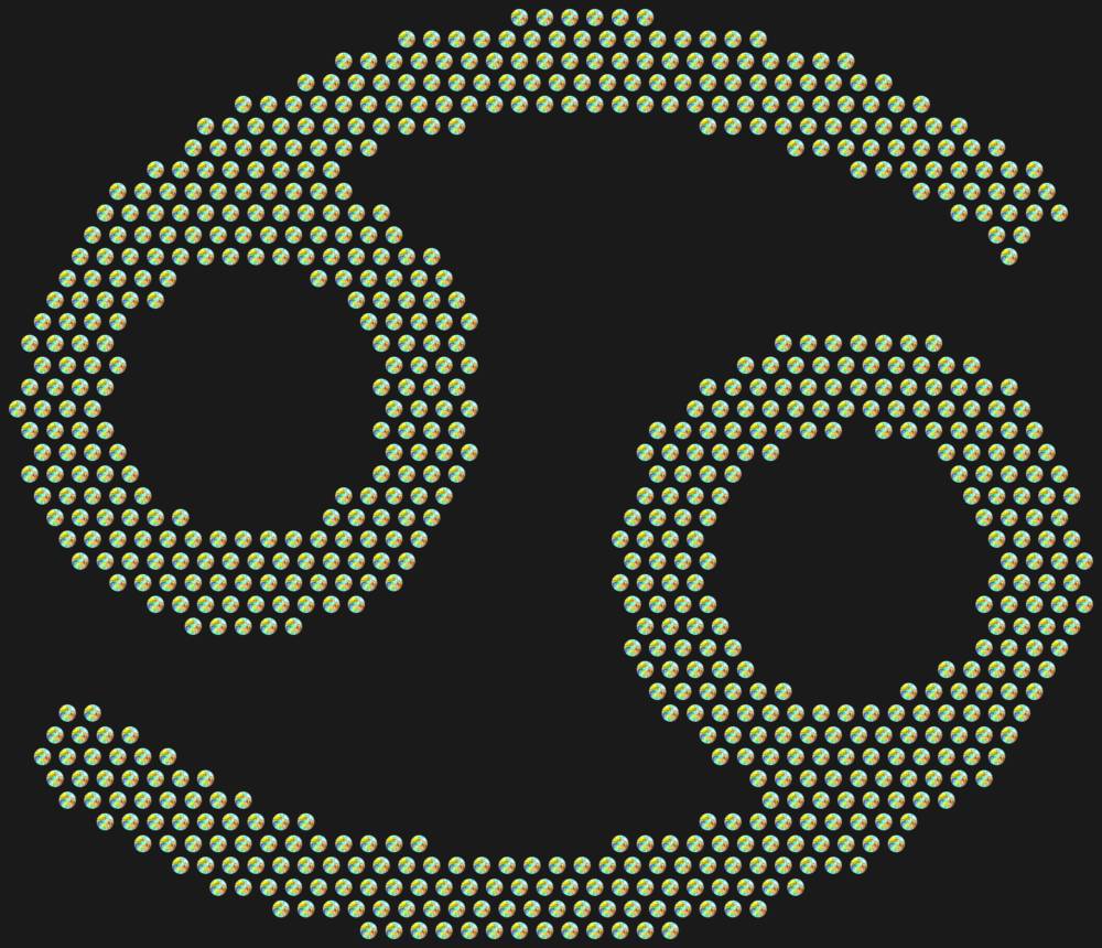 Трафарет Знак зодиака Рак — RHT_ZODIACCANCER1_SS20_CRYSTAL_AB
