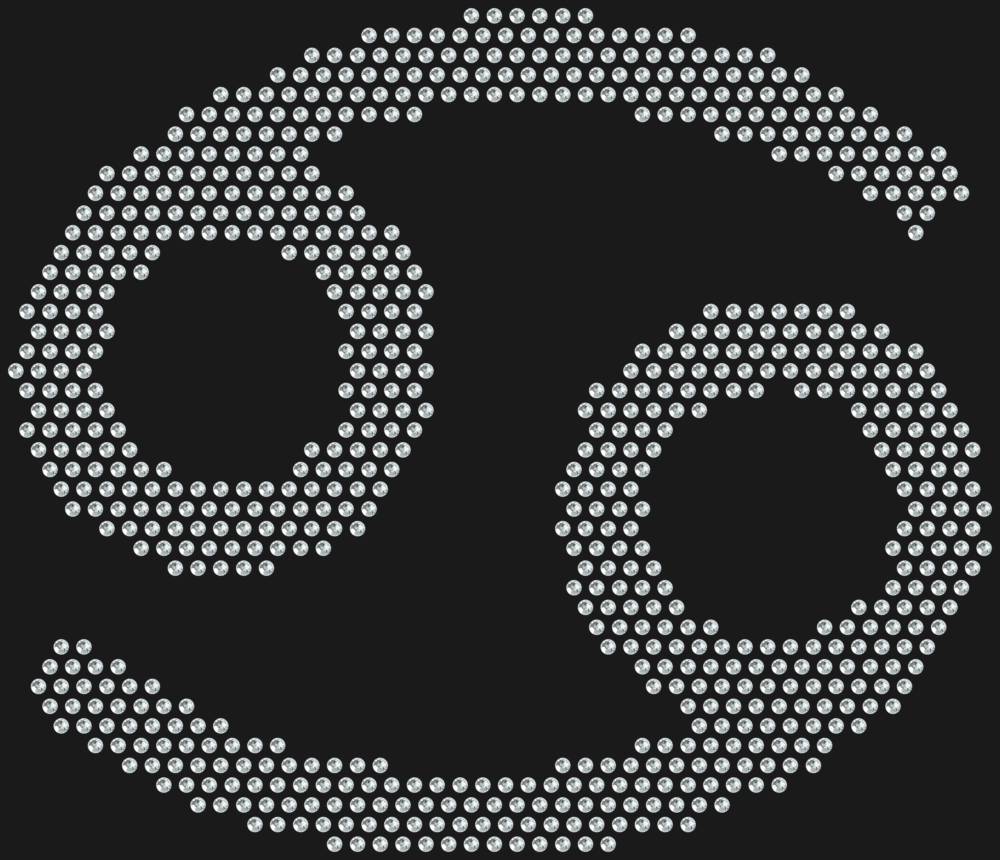 Трафарет Знак зодиака Рак — RHT_ZODIACCANCER1_SS20_CRYSTAL_CLEAR