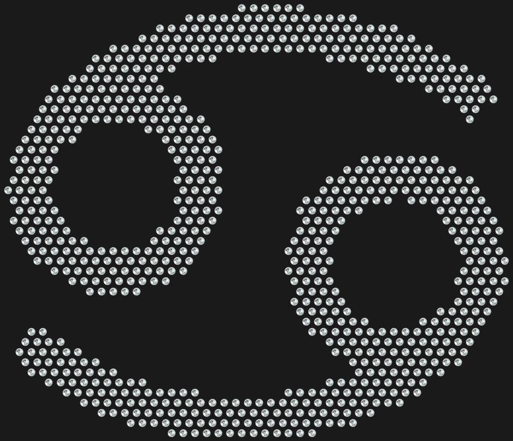Трафарет Знак зодиака Рак — RHT_ZODIACCANCER1_SS6_CRYSTAL_CLEAR