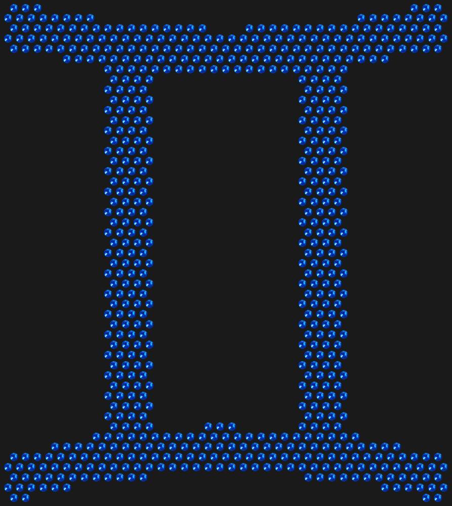 Трафарет Знак зодиака Близнецы — RHT_ZODIACGEMENI1_SS10_SAPPHIRE