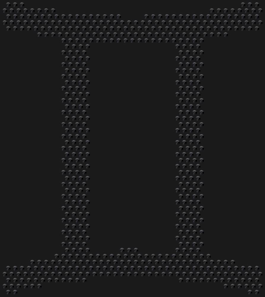 Трафарет Знак зодиака Близнецы — RHT_ZODIACGEMENI1_SS16_JET_BLACK