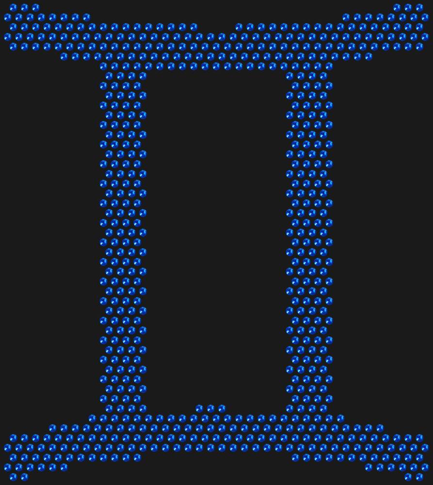 Трафарет Знак зодиака Близнецы — RHT_ZODIACGEMENI1_SS16_SAPPHIRE
