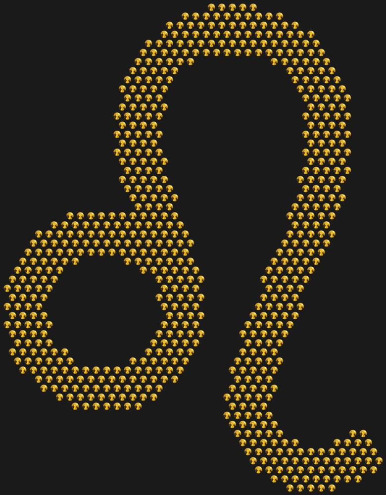 Трафарет Знак зодиака Лев — RHT_ZODIACLEO1_SS10_GOLD