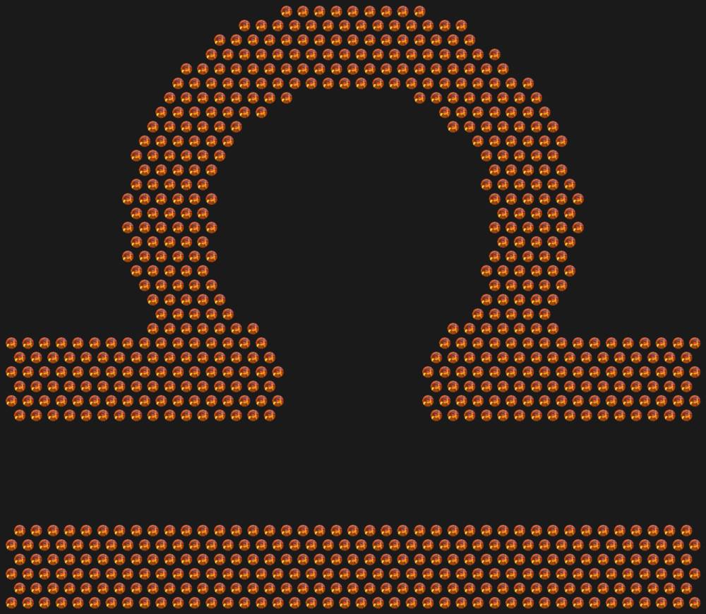 Трафарет Знак зодиака Весы — RHT_ZODIACLIBRA1_SS10_RED_VOLCANO