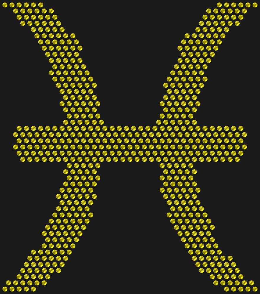Трафарет Знак зодиака Рыбы — RHT_ZODIACPISCES1_SS10_CITRINE