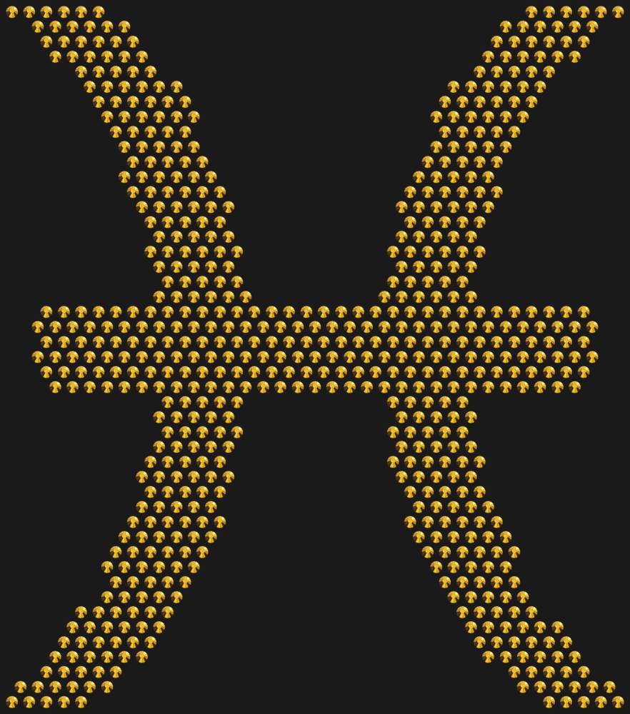 Трафарет Знак зодиака Рыбы — RHT_ZODIACPISCES1_SS10_GOLD