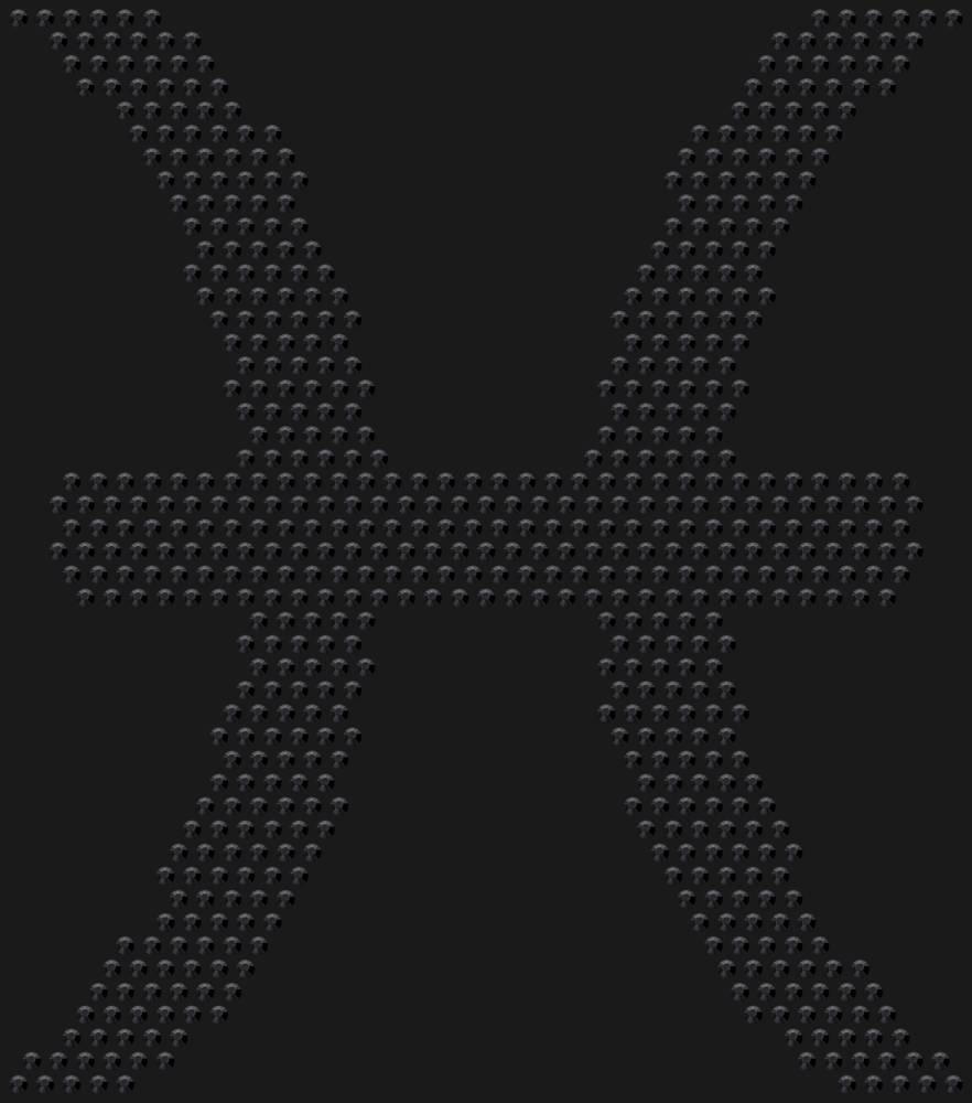 Трафарет Знак зодиака Рыбы — RHT_ZODIACPISCES1_SS10_JET_BLACK
