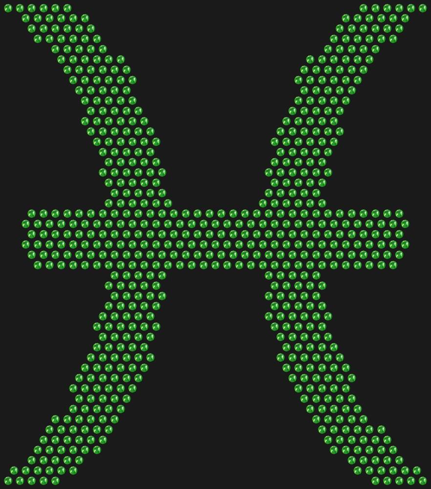 Трафарет Знак зодиака Рыбы — RHT_ZODIACPISCES1_SS10_LT_PERIDOT