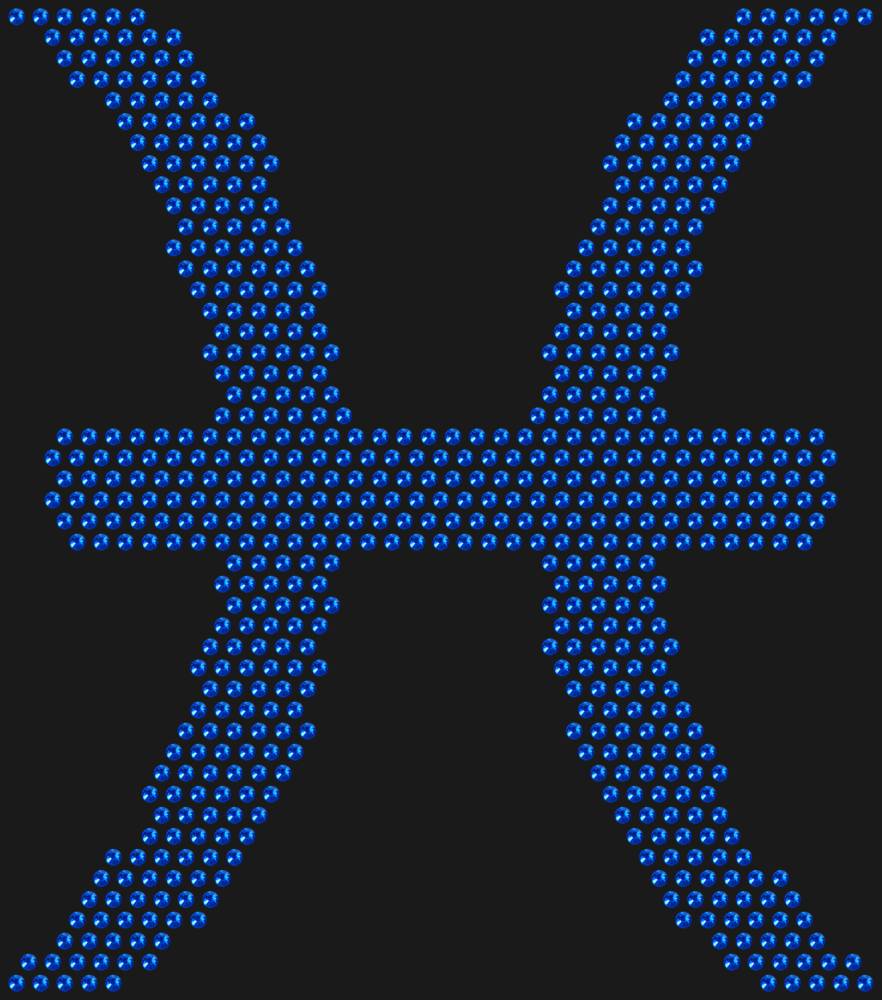 Трафарет Знак зодиака Рыбы — RHT_ZODIACPISCES1_SS10_SAPPHIRE