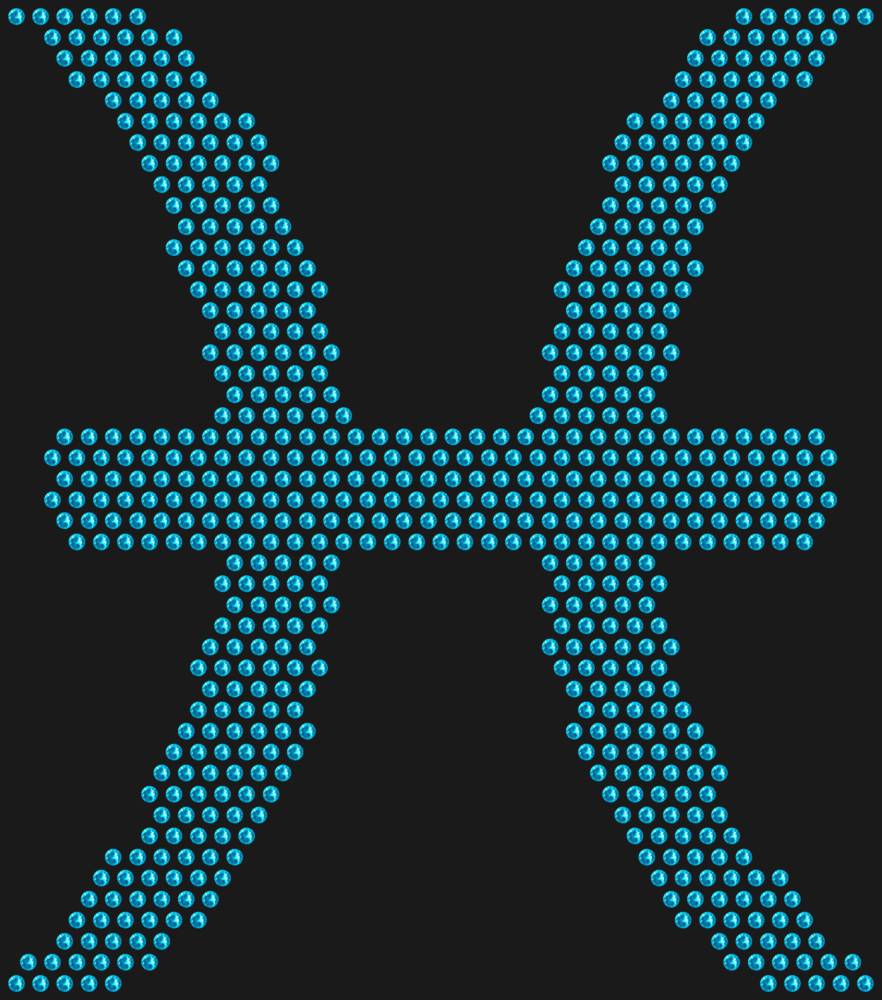 Трафарет Знак зодиака Рыбы — RHT_ZODIACPISCES1_SS16_AQUAMARINE