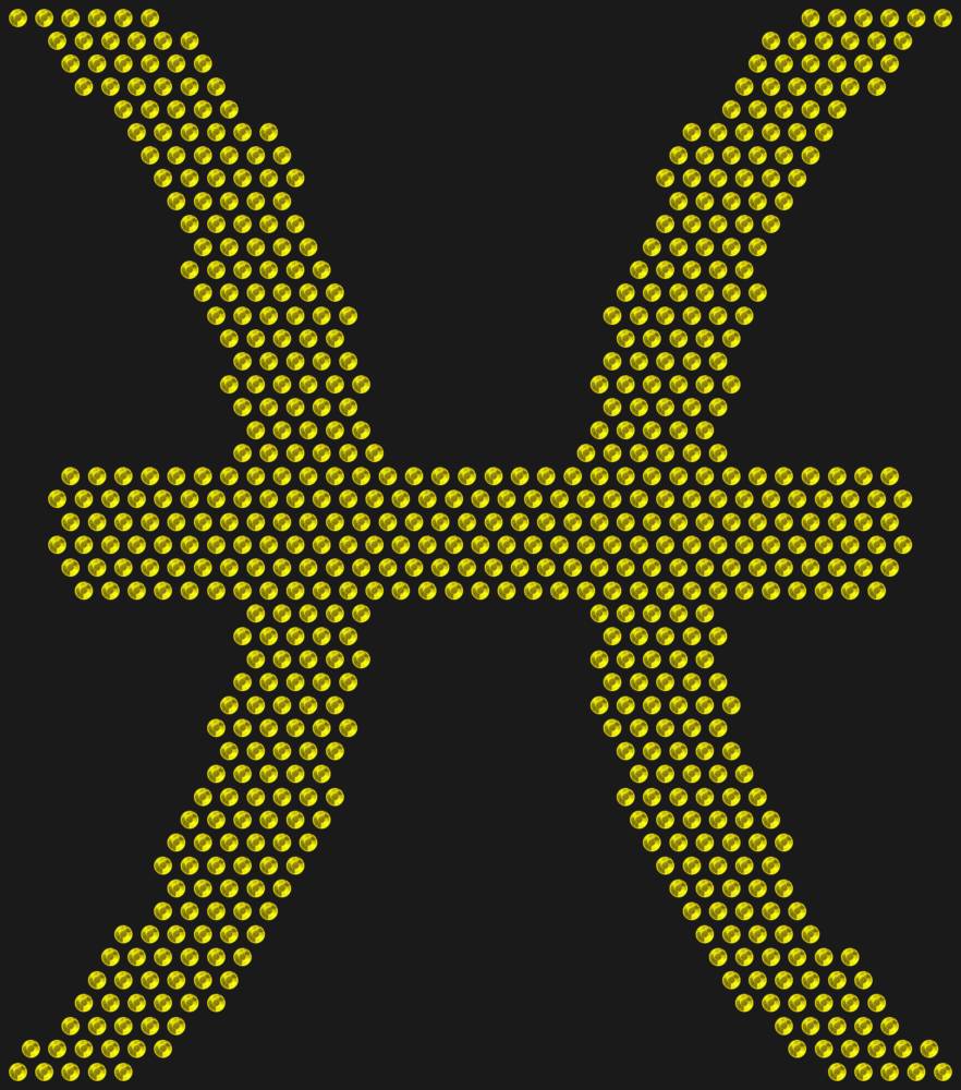 Трафарет Знак зодиака Рыбы — RHT_ZODIACPISCES1_SS16_CITRINE