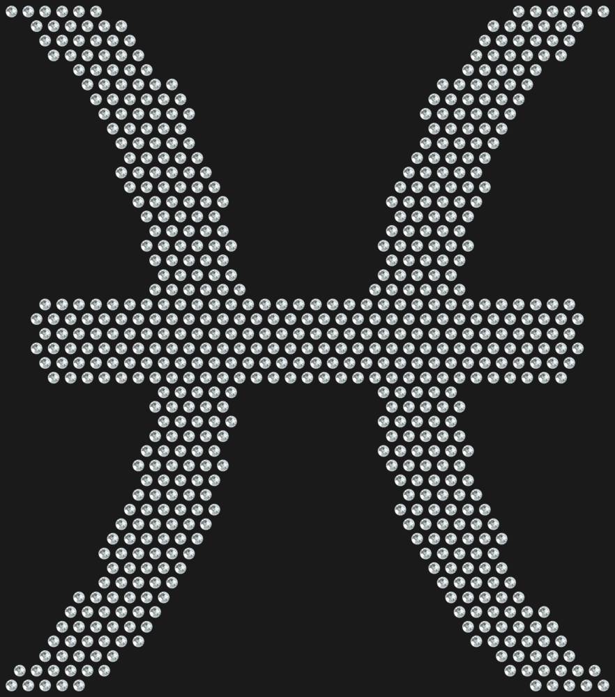 Трафарет Знак зодиака Рыбы — RHT_ZODIACPISCES1_SS16_CRYSTAL_CLEAR