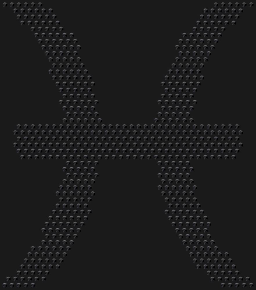 Трафарет Знак зодиака Рыбы — RHT_ZODIACPISCES1_SS16_JET_BLACK