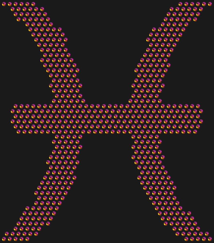 Трафарет Знак зодиака Рыбы — RHT_ZODIACPISCES1_SS16_RAINBOW