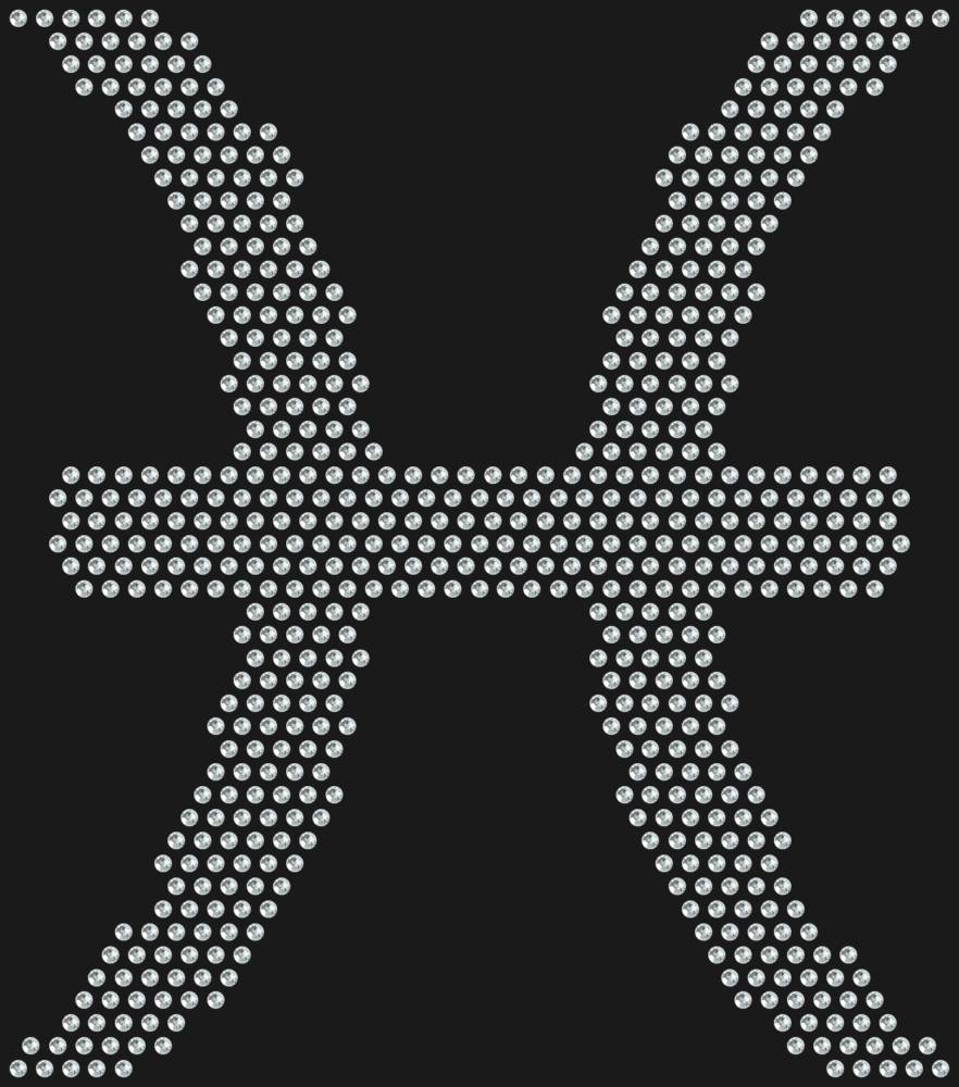 Трафарет Знак зодиака Рыбы — RHT_ZODIACPISCES1_SS6_CRYSTAL_CLEAR