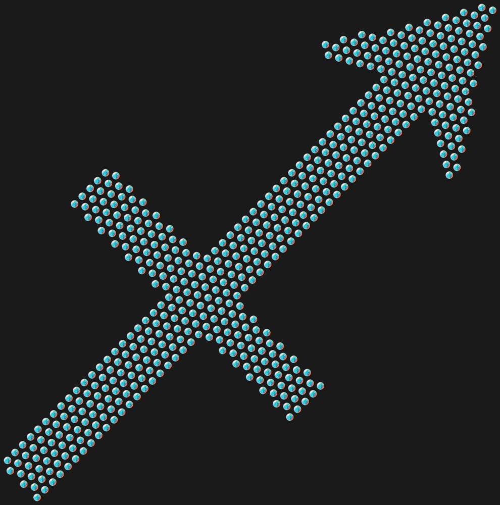 Трафарет Знак зодиака Стрелец — RHT_ZODIACSAGITTARIUS1_SS10_CRYSTAL_AB_DMC
