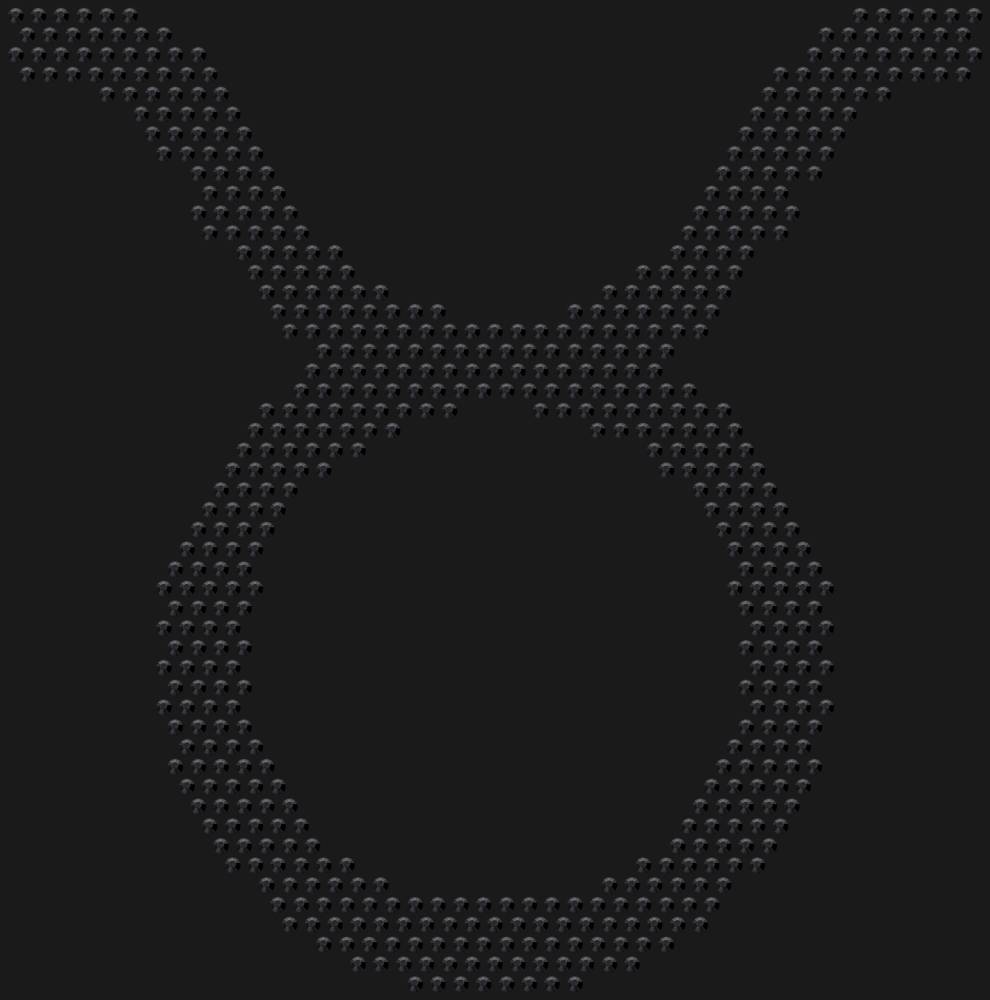 Трафарет Знак зодиака Телец — RHT_ZODIACTAURUS1_SS10_JET_BLACK